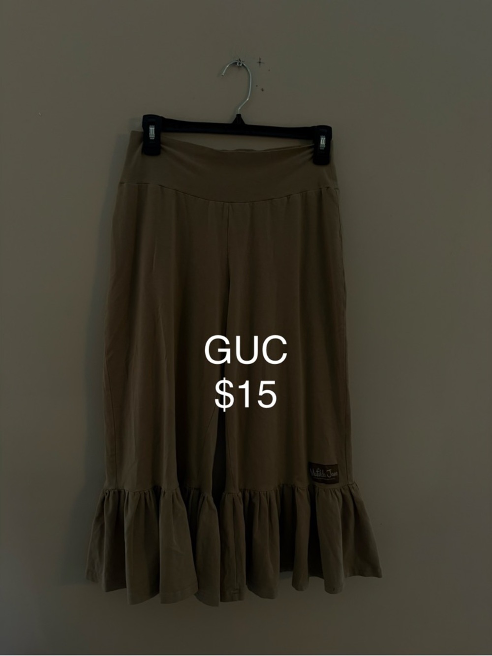 Matilda Jane Tan Ruffled Midi Skirt